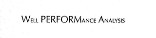 WELL PERFORMANCE ANALYSIS logo