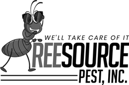 WE'LL TAKE CARE OF IT REESOURCE PEST, INC. logo