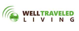WELL TRAVELED LIVING GO LIVE logo