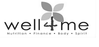 WELL4ME NUTRITION FINANCE BODY SPIRIT logo