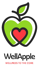 WELLAPPLE WELLNESS TO THE CORE logo