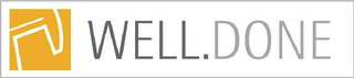 WELL.DONE logo