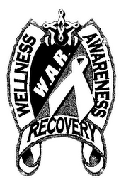 WELLNESS AWARENESS RECOVERY W.A.R. logo