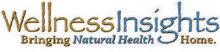WELLNESS INSIGHTS BRINGING NATURAL HEALTH HOME. logo