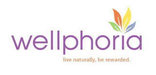 WELLPHORIA LIVE NATURALLY, BE REWARDED. logo