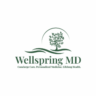 WELLSPRING MD CONCIERGE CARE. PERSONALIZED MEDICINE. LIFELONG HEALTH. logo
