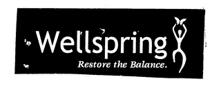 WELLSPRING RESTORE THE BALANCE. logo