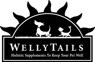 WELLYTAILS HOLISTIC SUPPLEMENTS TO KEEP YOUR PET WELL logo