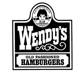 WENDY'S OLD FASHIONED HAMBURGERS logo