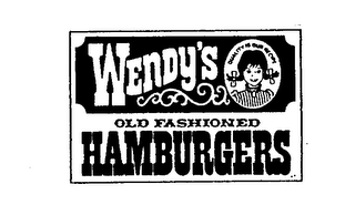 WENDY'S OLD FASHIONED HAMBURGERS QUALITY IS OUR RECIPE logo