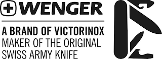 WENGER A BRAND OF VICTORINOX MAKER OF THE ORIGINAL SWISS ARMY KNIFE logo