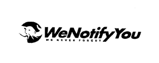 WENOTIFYYOU WE NEVER FORGET logo
