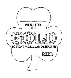 WENT FOR THE GOLD TO FIGHT MUSCULAR DYSTROPHY MDA logo