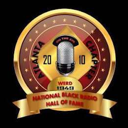 WERD 1949 NATIONAL BLACK RADIO HALL OF FAME ATLANTA CHAPTER 2010 ON THE AIR logo
