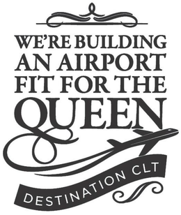 WE'RE BUILDING AN AIRPORT FIT FOR THE QUEEN DESTINATION CLT logo