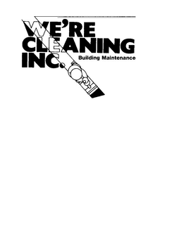 WE'RE CLEANING, INC. BUILDING MAINTENANCE logo