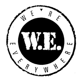 WE'RE EVERYWHERE W.E. logo