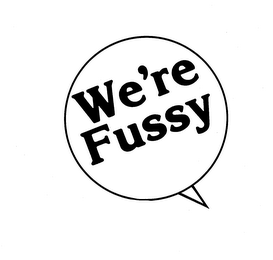 WE'RE FUSSY logo