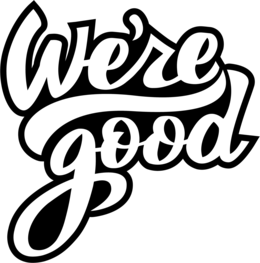 WE'RE GOOD logo