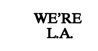 WE'RE L.A. logo
