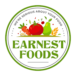 WE'RE SERIOUS ABOUT YOUR FOOD EARNEST FOODS logo