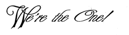 WE'RE THE ONE! logo