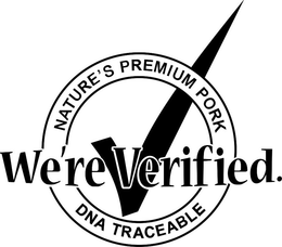 WE'RE VERIFIED. NATURE'S PREMIUM PORK DNA TRACEABLE logo
