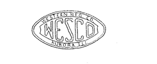 WESCO WESTERN MFG. CO. AURORA ILL logo