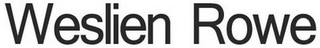 WESLIEN ROWE logo