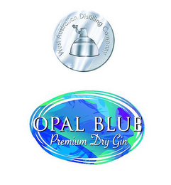 WEST AUSTRALIAN DISTILLING COMPANY OPAL BLUE PREMIUM DRY GIN logo