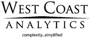 WEST COAST ANALYTICS COMPLEXITY...SIMPLIFIED logo