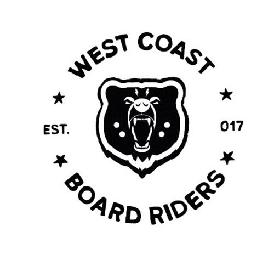 WEST COAST BOARD RIDERS EST. 017 logo