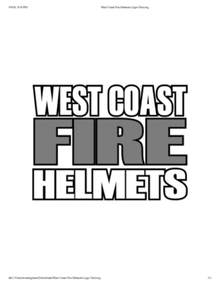 WEST COAST FIRE HELMETS logo