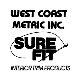 WEST COAST METRIC INC. SURE FIT INTERIOR TRIM PRODUCTS logo