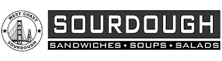WEST COAST SOURDOUGH SOURDOUGH SANDWICHES SOUPS SALADS logo