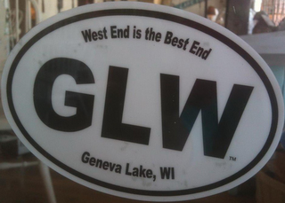 WEST END IS THE BEST END GLW GENEVA LAKE, WI logo