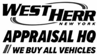 WEST HERR NEW YORK APPRAISAL HQ WE BUY ALL VEHICLES logo
