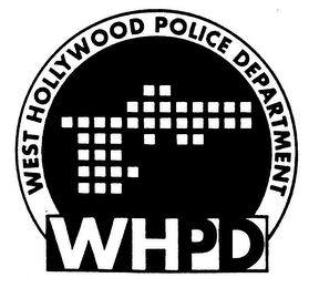 WEST HOLLYWOOD POLICE DEPARTMENT WHPD logo