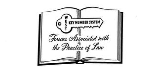 WEST KEY NUMBER SYSTEM FOREVER ASSOCIATED WITH THE PRACTICE OF LAW logo
