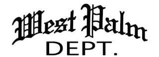 WEST PALM DEPT. logo
