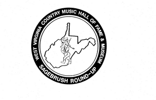 WEST VIRGINIA COUNTRY MUSIC HALL OF FAME & MUSEUM SAGEBRUSH ROUND-UP logo