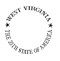 WEST VIRGINIA THE 35TH STATE OF AMERICA logo