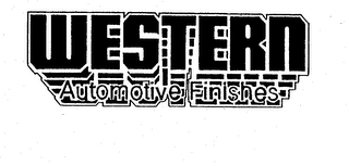 WESTERN AUTOMOTIVE FINISHES logo