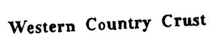 WESTERN COUNTRY CRUST logo