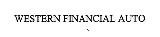 WESTERN FINANCIAL AUTO logo