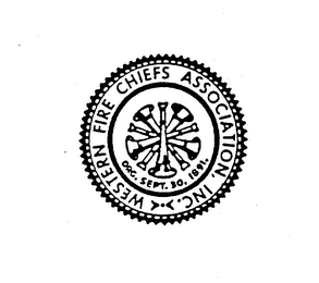 WESTERN FIRE CHIEFS ASSOCIATION, INC. ORG. SEPT. 30, 1891. logo
