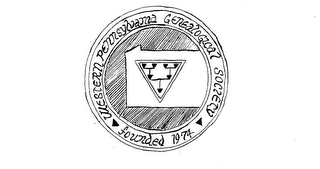 WESTERN PENNSYLVANIA GENEALOGICAL SOCIETY FOUNDED 1974 logo