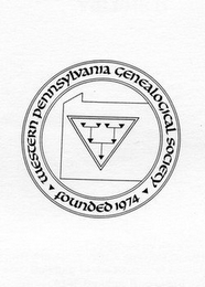 WESTERN PENNSYLVANIA GENEALOGICAL SOCIETY FOUNDED 1974 logo