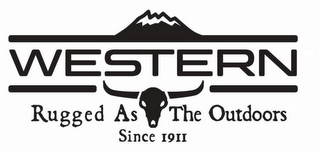 WESTERN RUGGED AS THE OUTDOORS SINCE 1911 logo