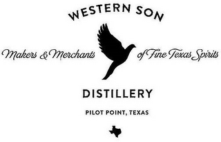 WESTERN SON MAKERS & MERCHANTS OF FINE TEXAS SPIRITS DISTILLERY PILOT POINT, TEXAS logo